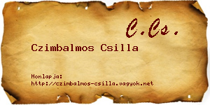 Czimbalmos Csilla névjegykártya