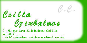 csilla czimbalmos business card